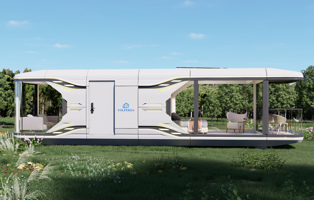 VOLFERDA E7 with 2 beds and 1 baclony Space capsule house